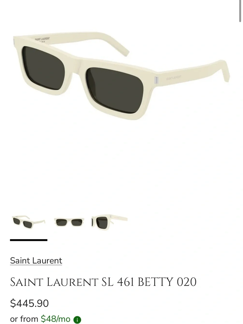 Saint Laurent Betty Sunglasses with original box